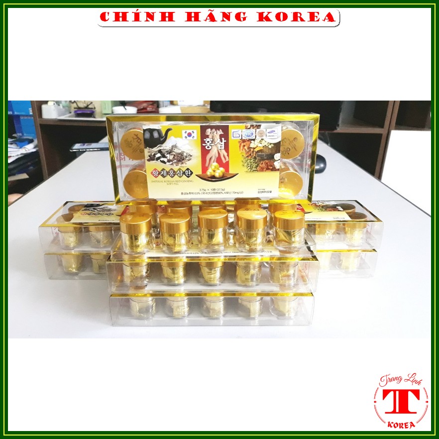 Viên hoàn hồng sâm Kanghwa hàn quốc, hộp 10 viên - Tăng đề kháng, phòng tiền đình, huyết áp, đột khụy - tranglinhkorea