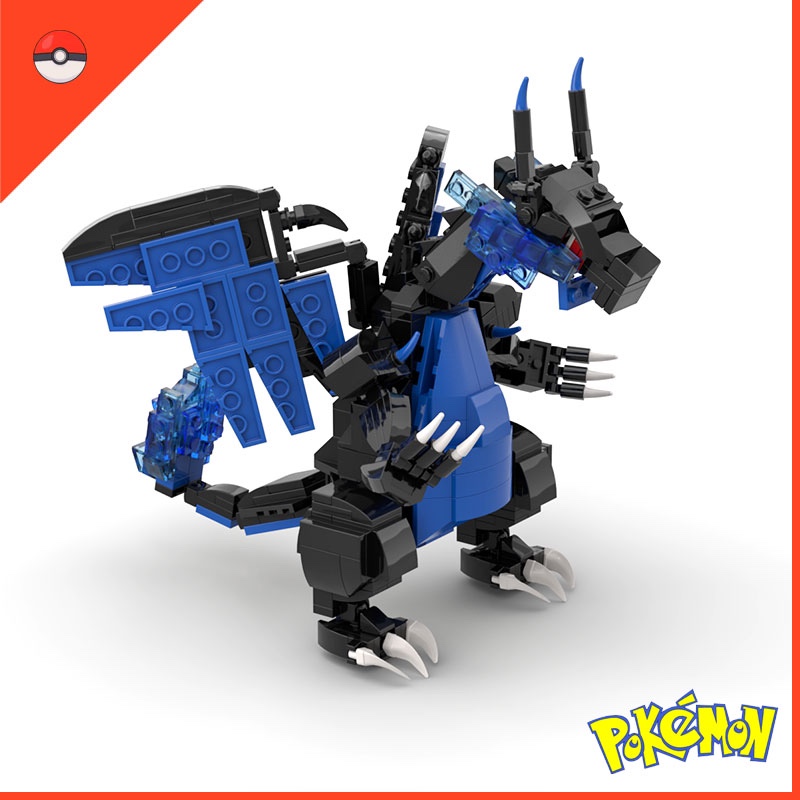 bộ lắp ráp mô hình pokemon mega charizard x