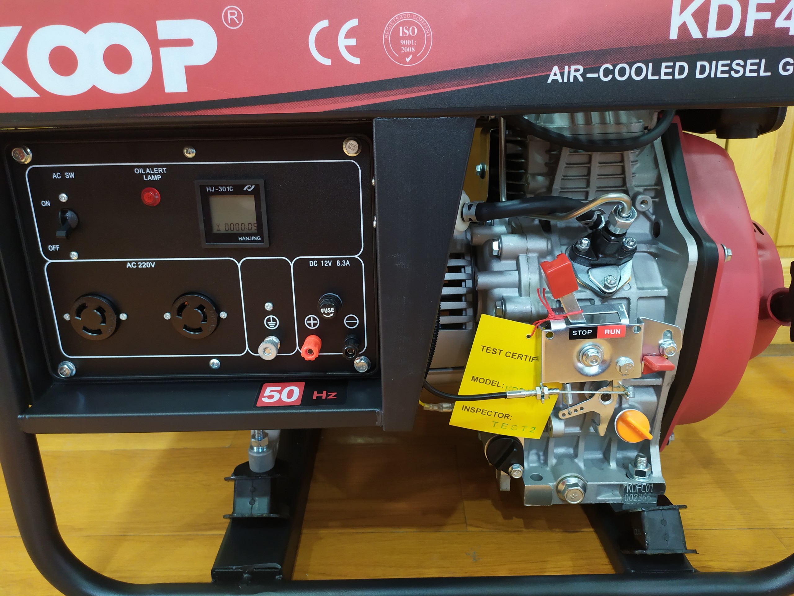 Máy Phát Điện Chạy Dầu 3kVA Koop KDF4000X