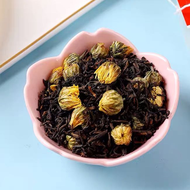 Trà đen hoa cúc túi 100g ( hồng trà hoa cúc)
