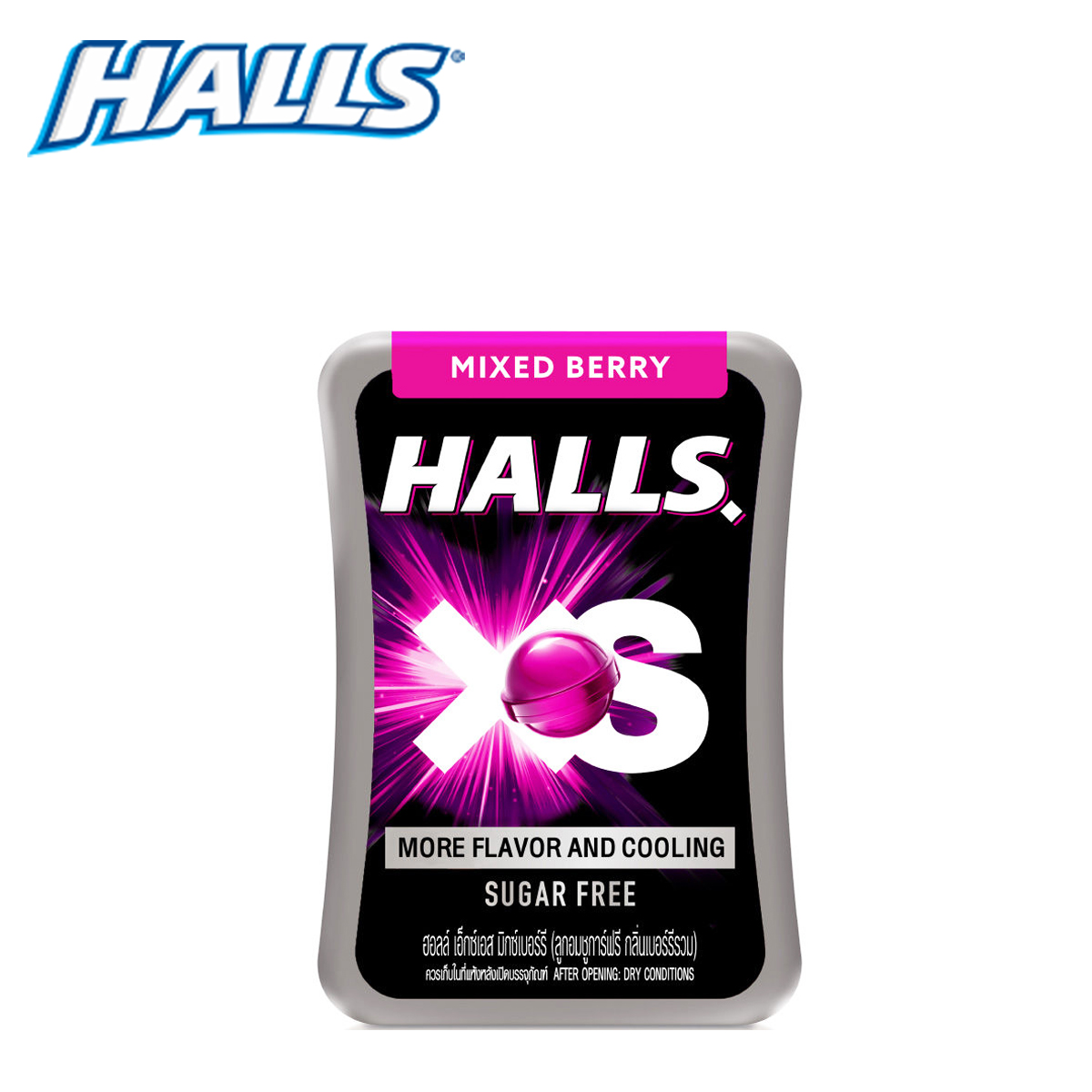 KẸO NGẬM BẠC HÀ KHÔNG ĐƯỜNG SUGAR FREE HALLS XS 12.6 GRAM