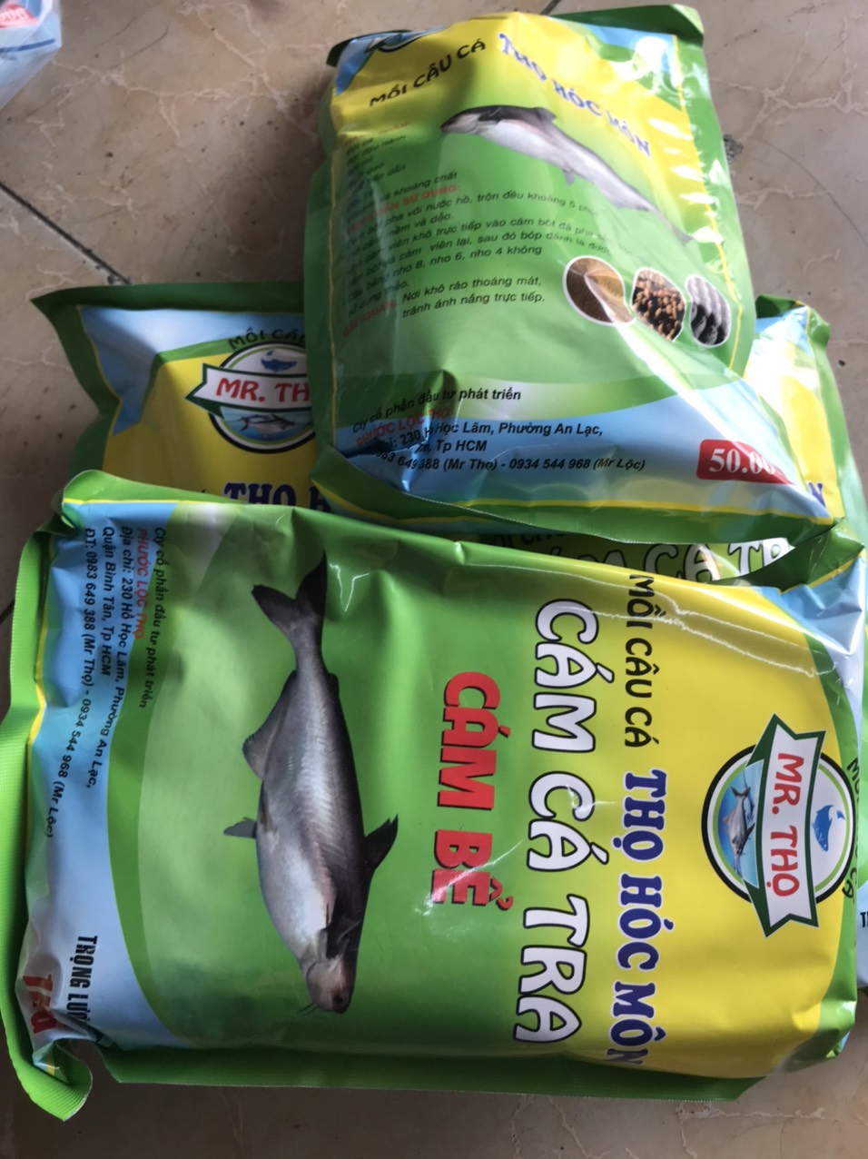 Mồi câu cá tra Thọ Hóc Môn - Cám cá tra cám bể