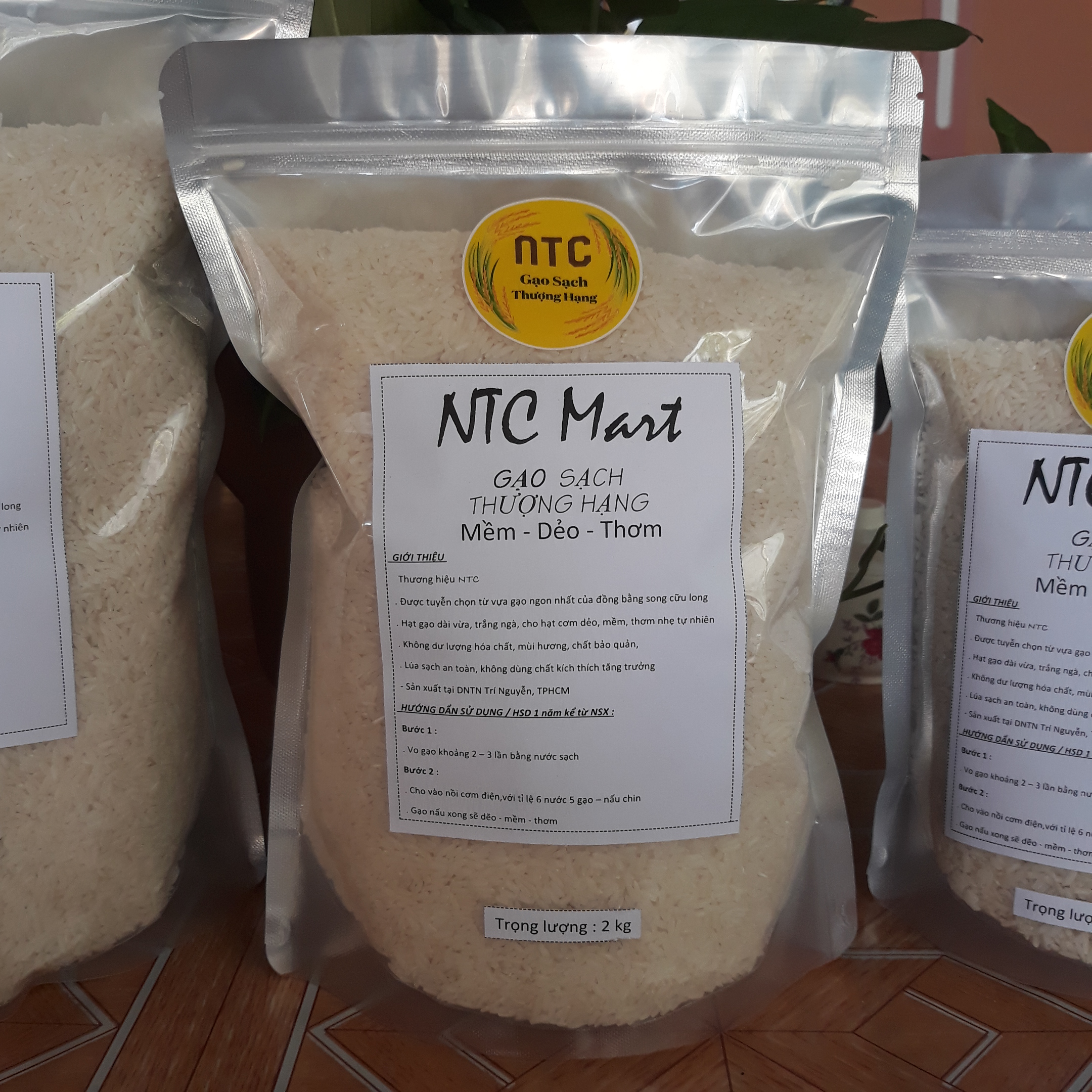 [HCM]Gạo ngon thượng hạng túi 2 kg