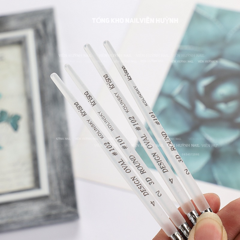 Original Kolinsky 3D flower nail powder brush