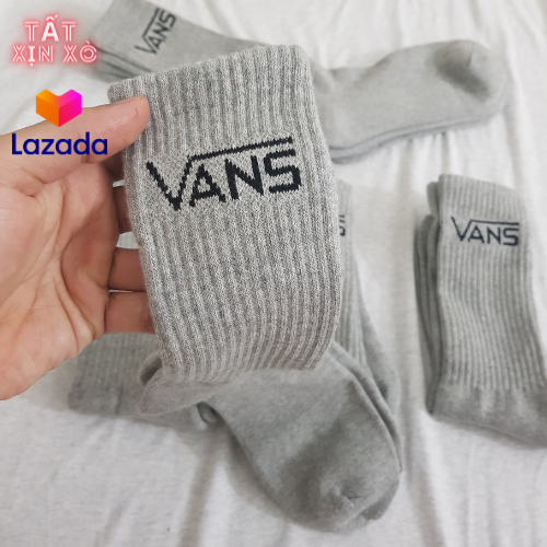 Tất Thể Thao Vans cao cổ ( Màu xám )