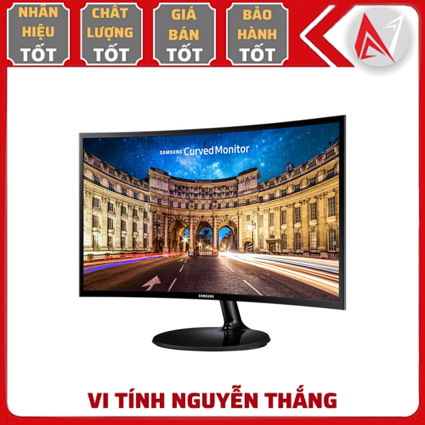 Màn hình máy tính Samsung LC24F390FHEXXV (24 inch/FHD/LED/HDMI + VGA/60Hz/5ms/Màn hình cong) chính hãng