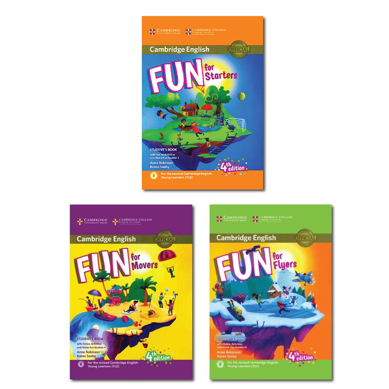 Fun for Starter, Movers, Flyers ( màu tặng kèm audio )
