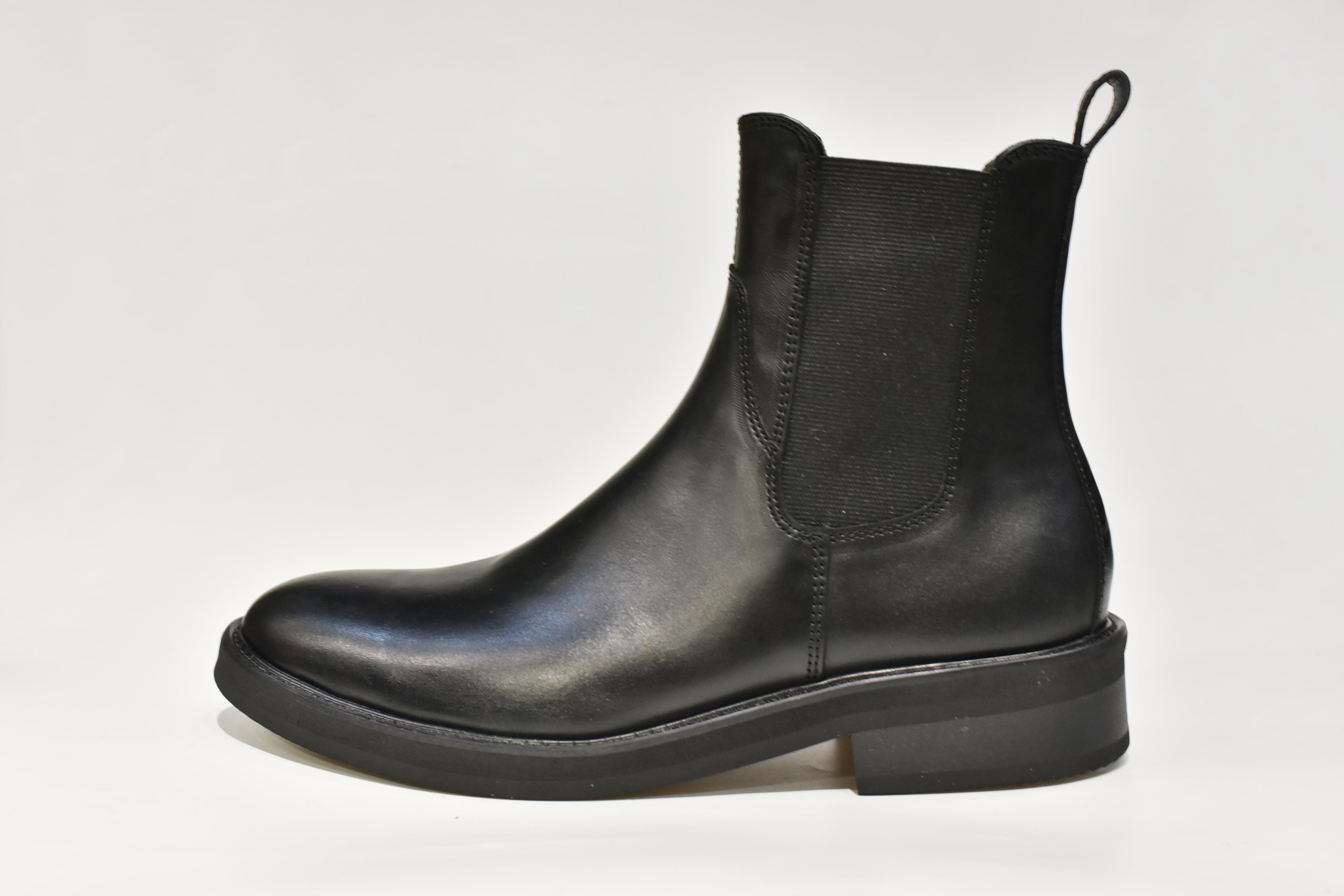 [TATHANIUM Footwear] Giày Chelsea boot nam màu đen da bò mộc