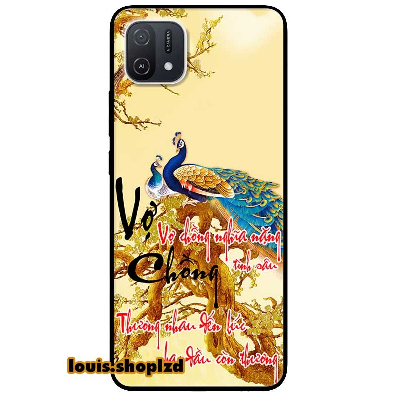 Ốp lưng dành cho oppo a16k mẫu thư pháp vợ chồng