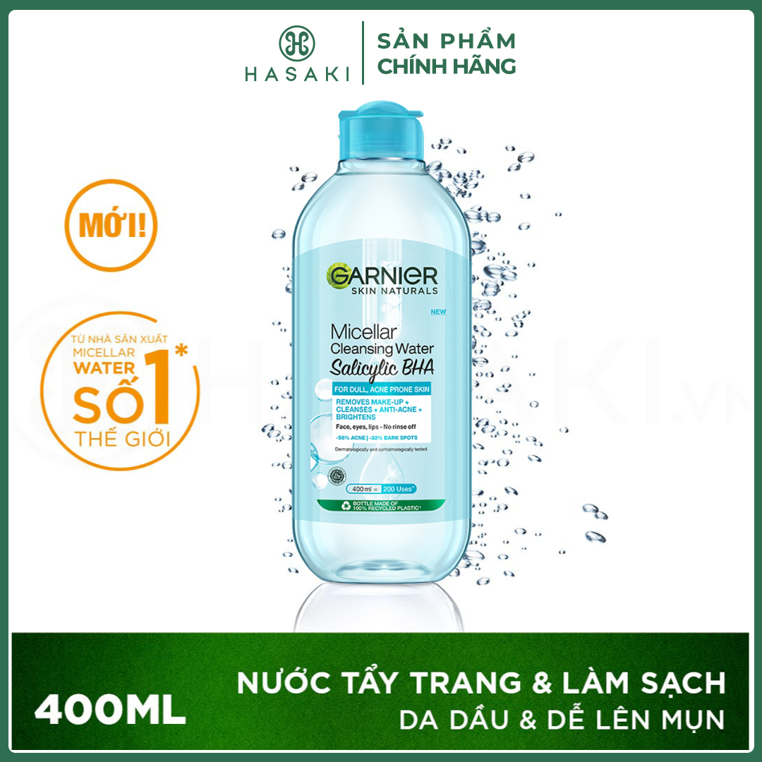 Nước Tẩy Trang Garnier Làm Sạch Sâu Lớp Trang Điểm 400ml