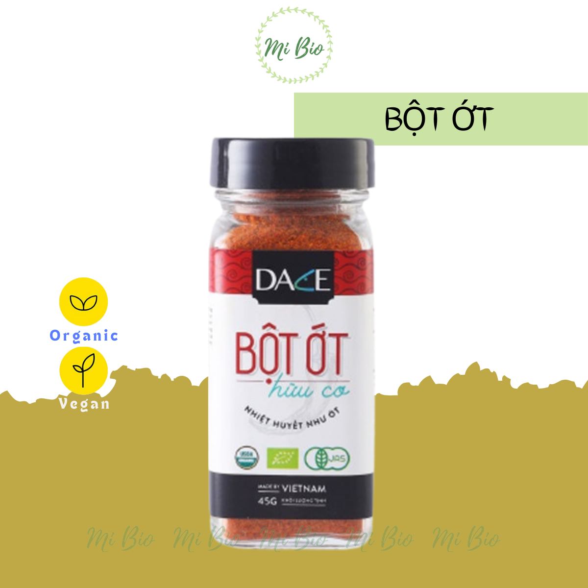 Bột ớt hữu cơ 55gr - Dace