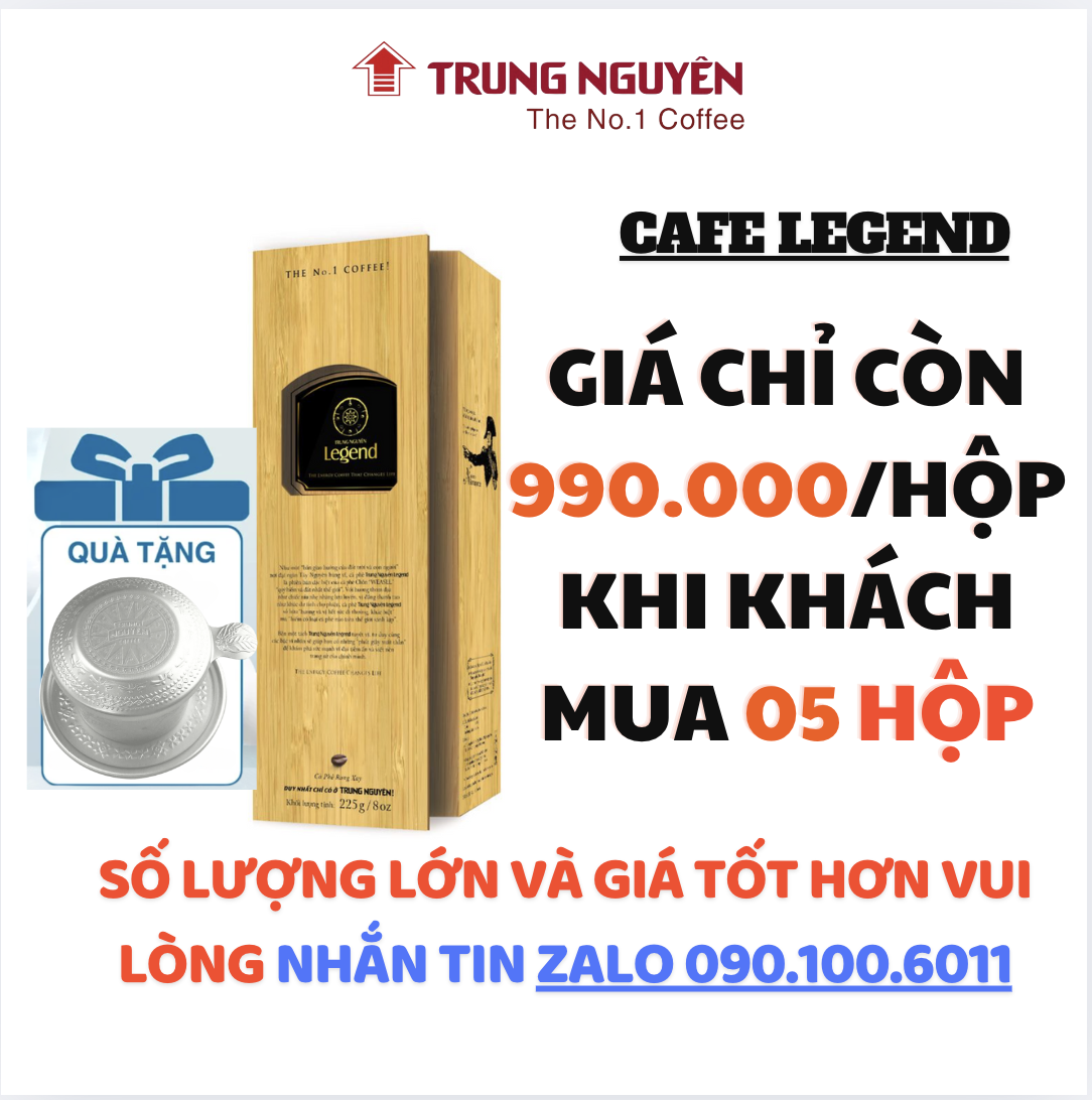 Cà phê Legendee - Cà phê Trung Nguyên chính hãng