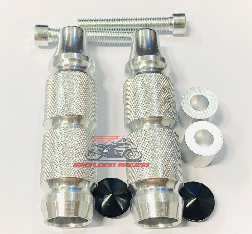 Gù chống đổ cnc đầu cao su gắn mọi loại xe máy 01