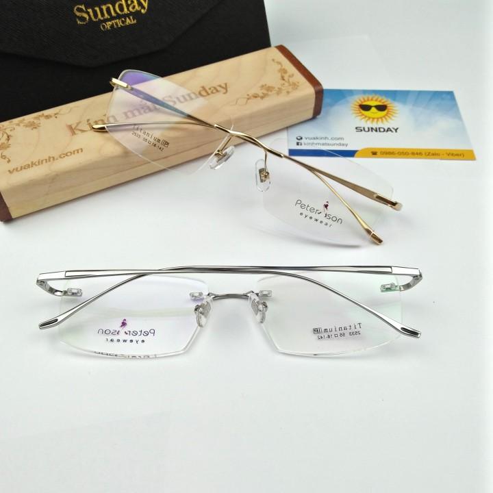 Gọng kính cận titanium piterson TT10