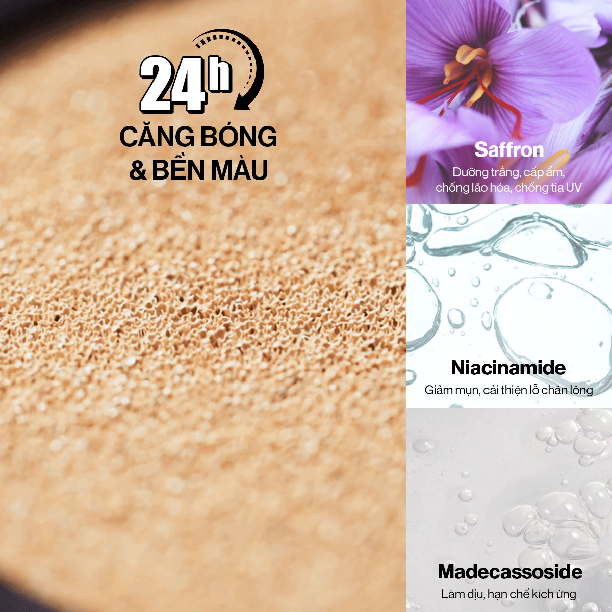 Phấn nước GLAMRR Q LONG WEAR DD CUSHION - SPF50+/PA+++ (1 lõi x 13g)