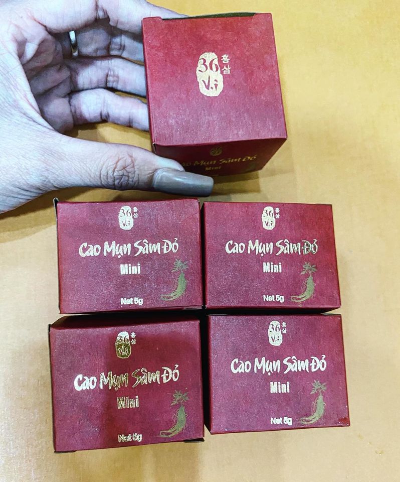 (hộp 5gr) Cao MỤn Sâm Đỏ 36 Vị -Triệt Mụn Hiệu Quả