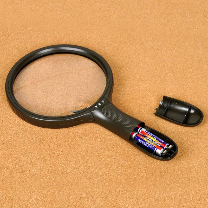 Kính lúp 138mm cầm tay có đèn