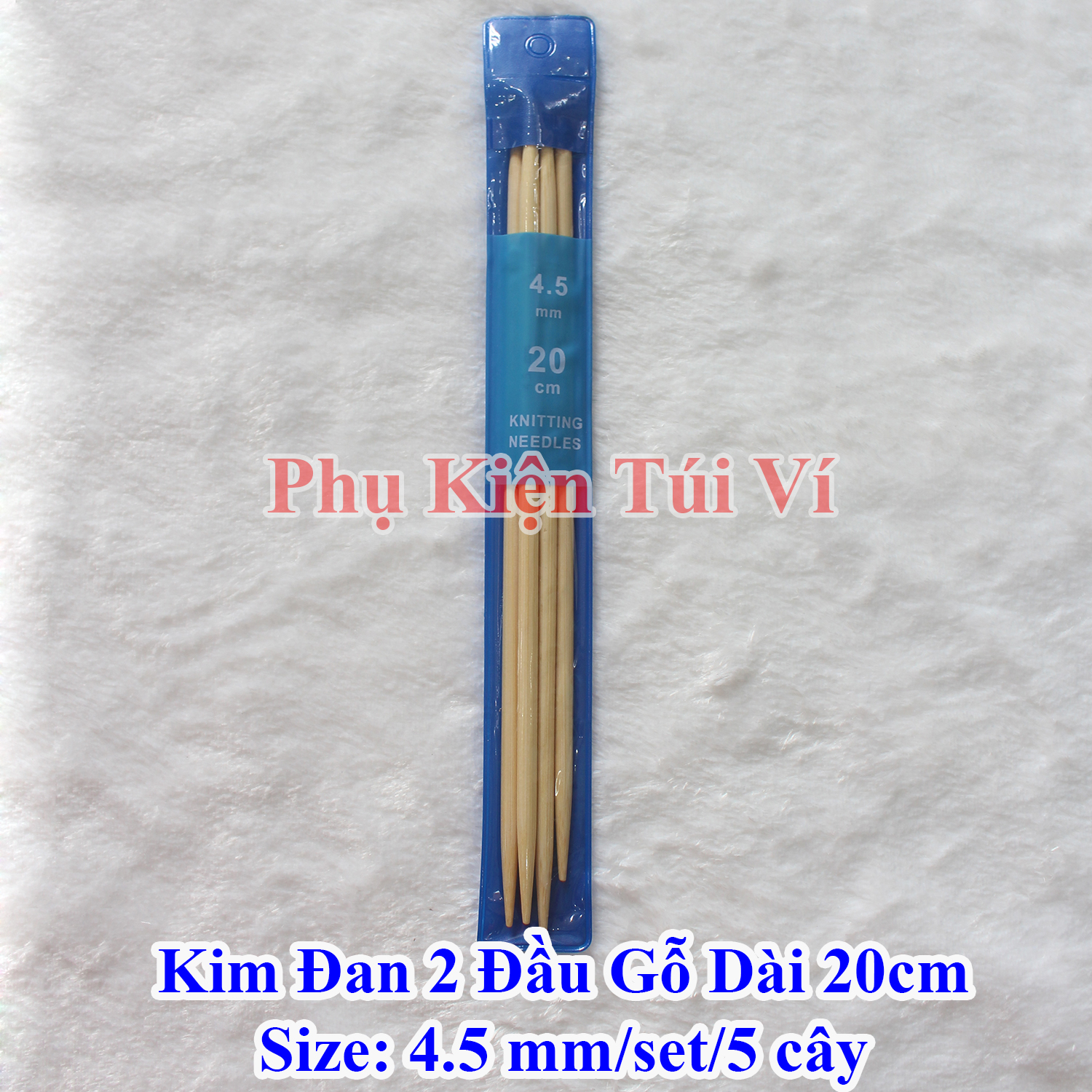 Kim đan 2 đầu gỗ dài 20cm (35k/set/5 cây/1size)