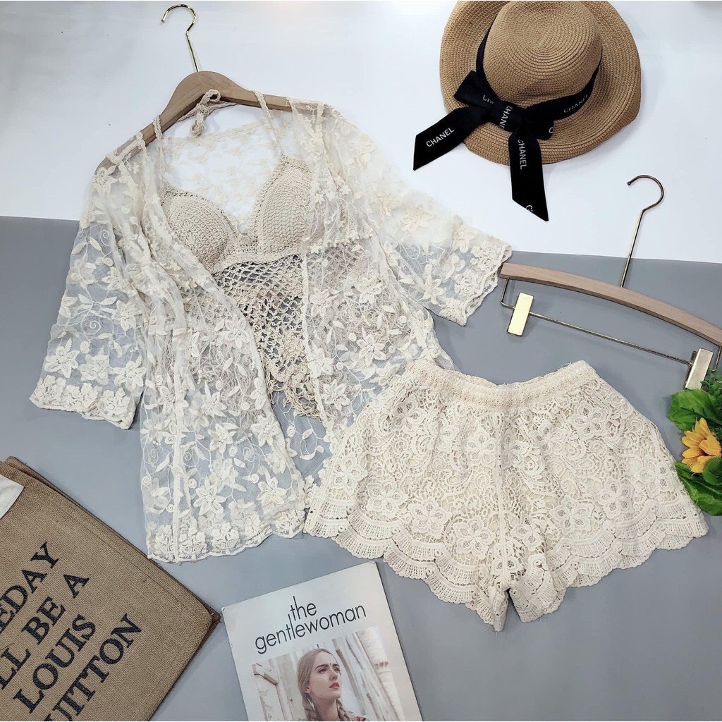 Set bikini 3 món đi biển cực đẹp
