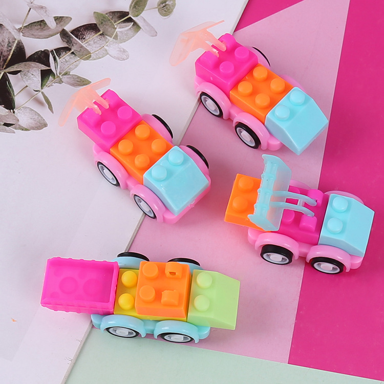 Lego xe mini cho bé, xe lắp ráp mini cho bé tập chơi