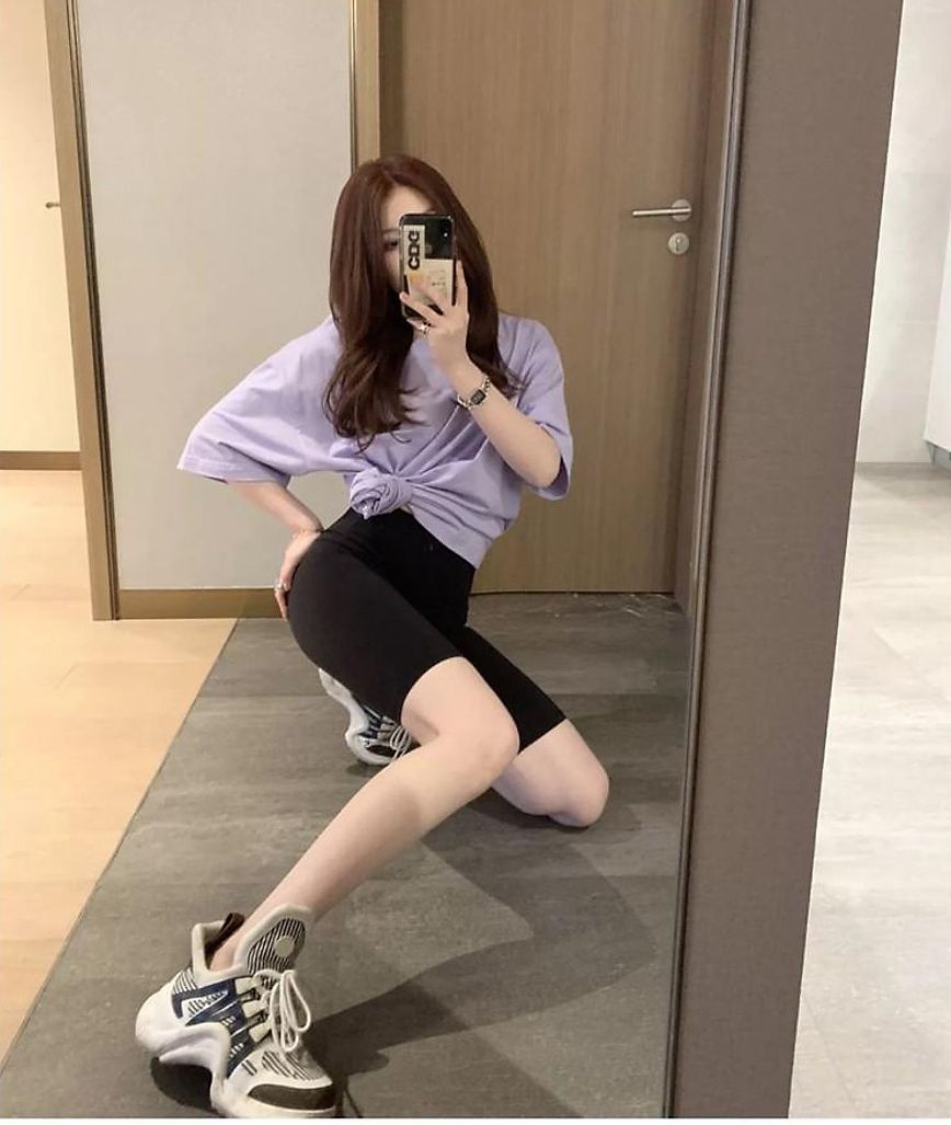 Quần Legging Đùi cuộn HỒNG Ôm Mông đủ size cho chị e lựa chọn