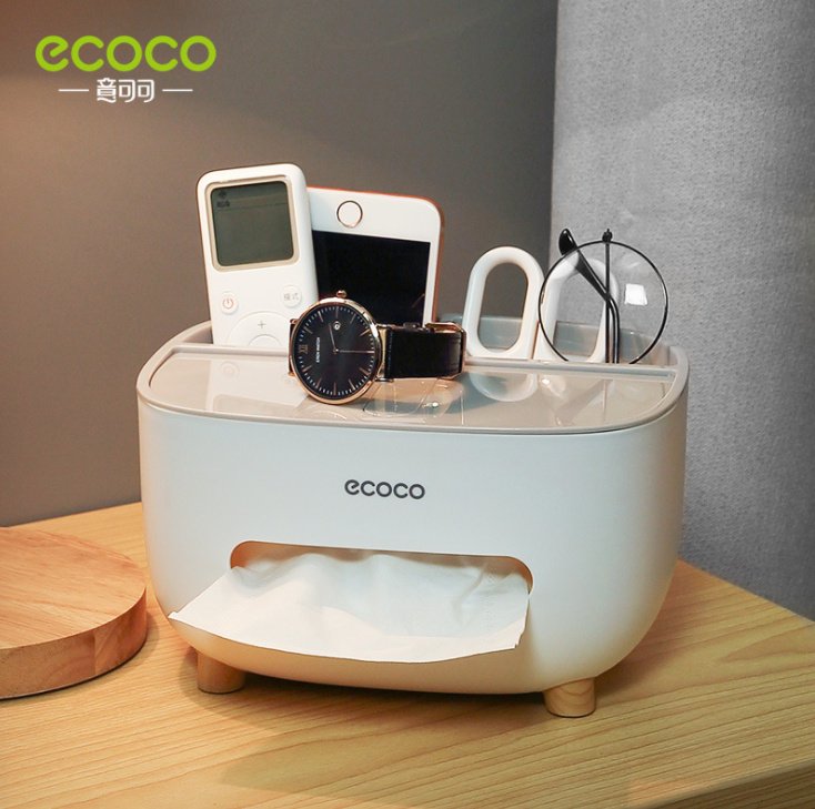Ecoco Hộp Đựng Khăn Giấy Để Bàn Mẫu Mới