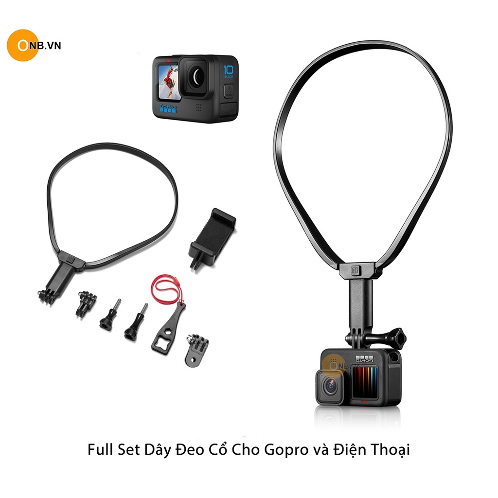 ㍿✓┅ Fullset Dây Đeo Cổ Cho Gopro và Điện Thoại mẫu mới 2022