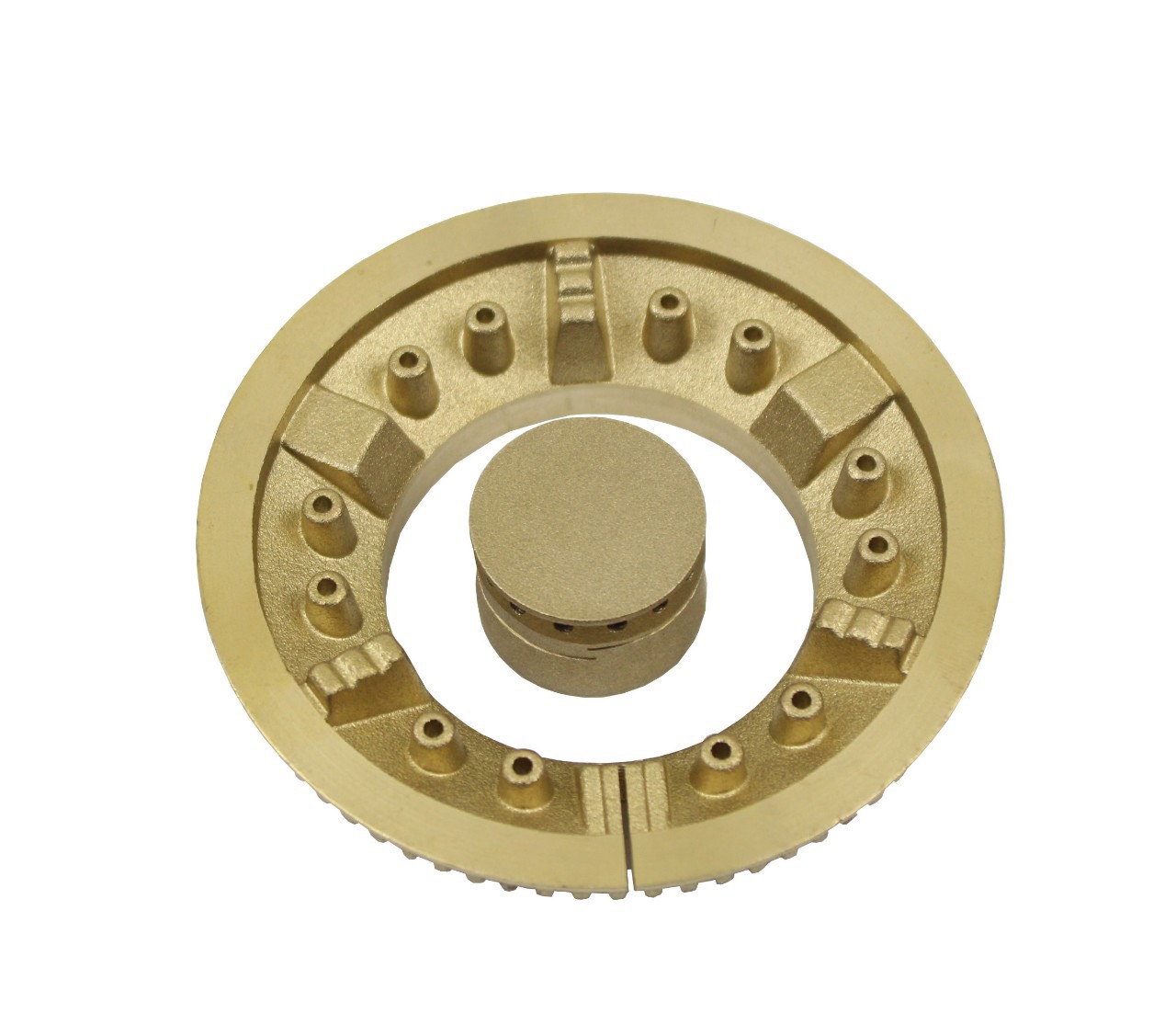 Sen đồng và hâm phi 90mm, nặng 150gr (đầu đốt bếp gas bằng đồng) phù hợp với các loại bếp