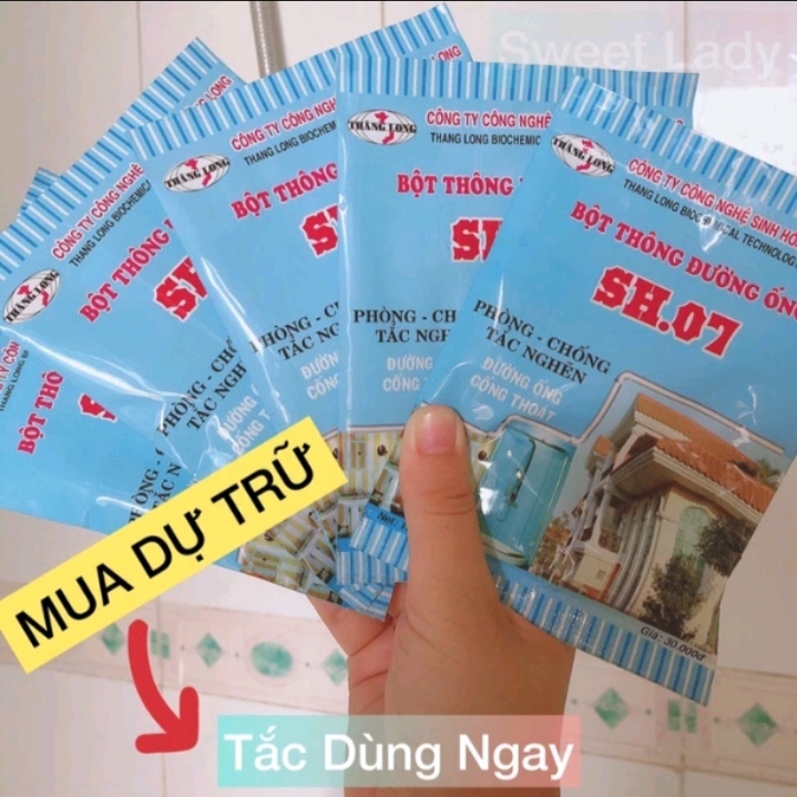 Bột thông cống đường ống SH.07 hiệu quả tốt