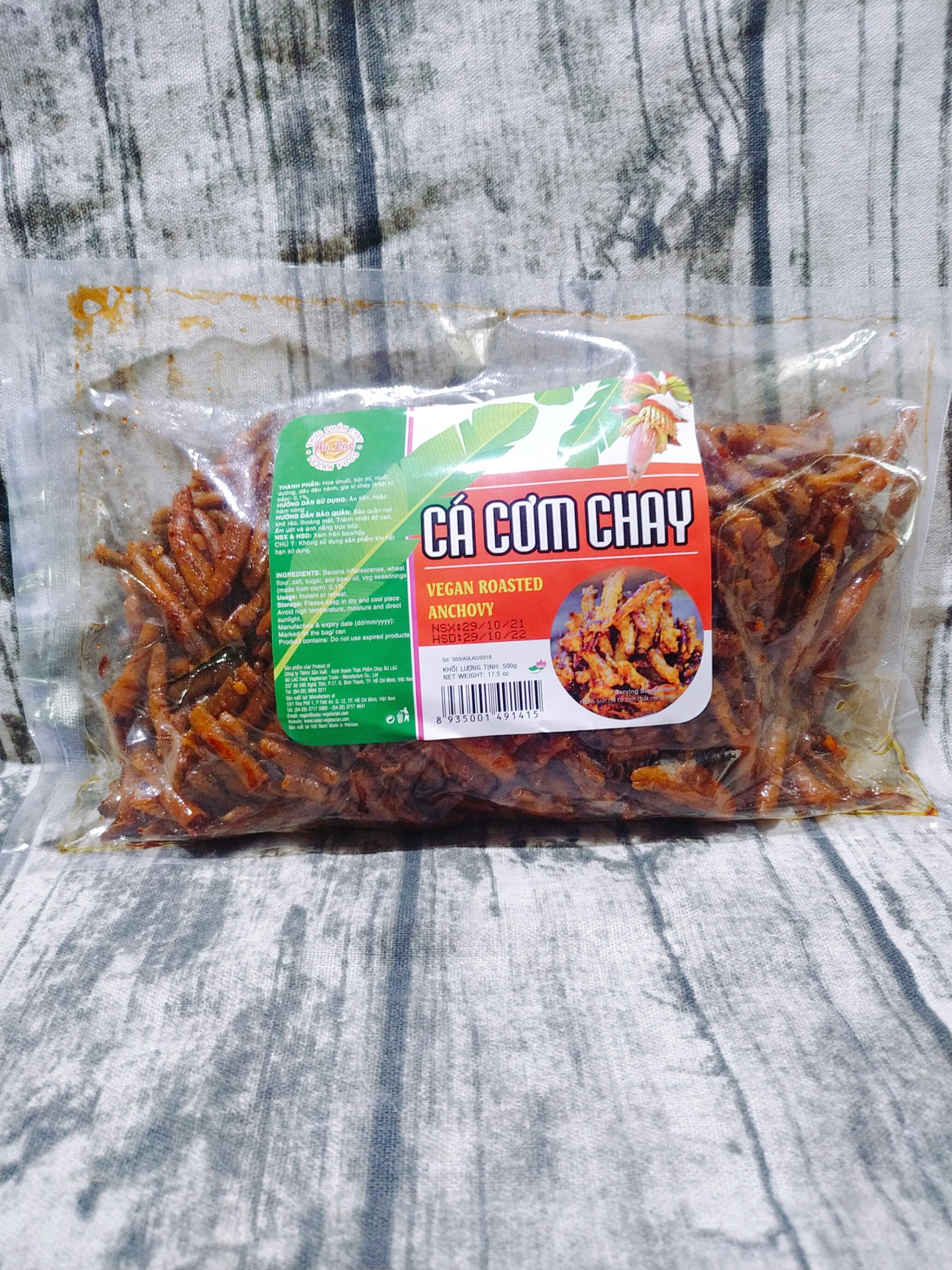 Cá Cơm Chay Ăn Liền Với Cháo Cơm 1 Gói 500g [Mới]