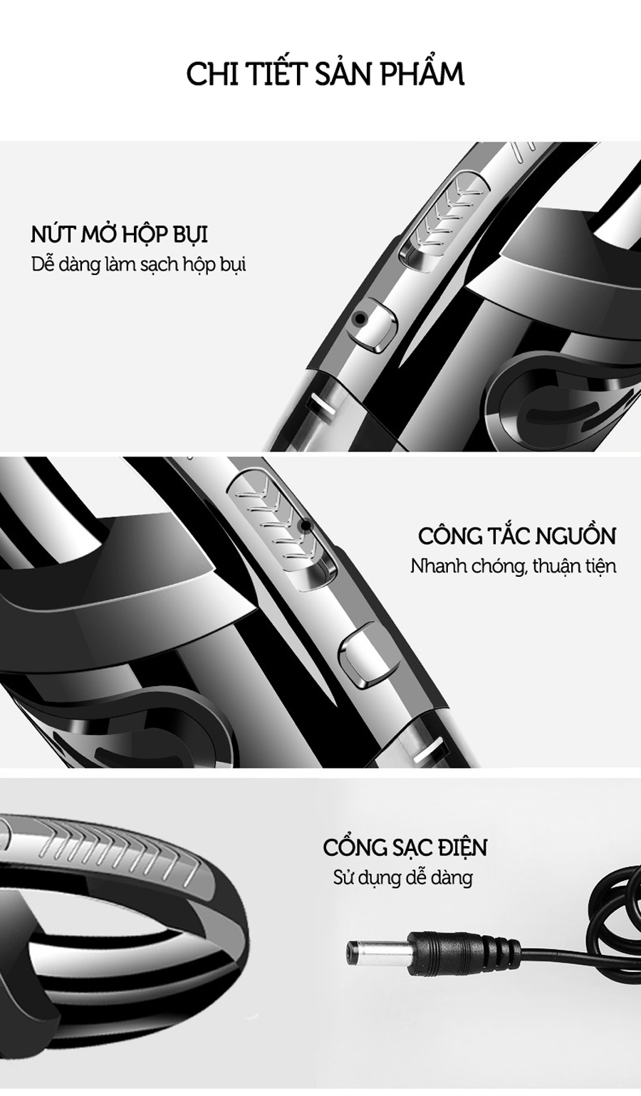 Máy hút bụi cầm tay không dây R-6053