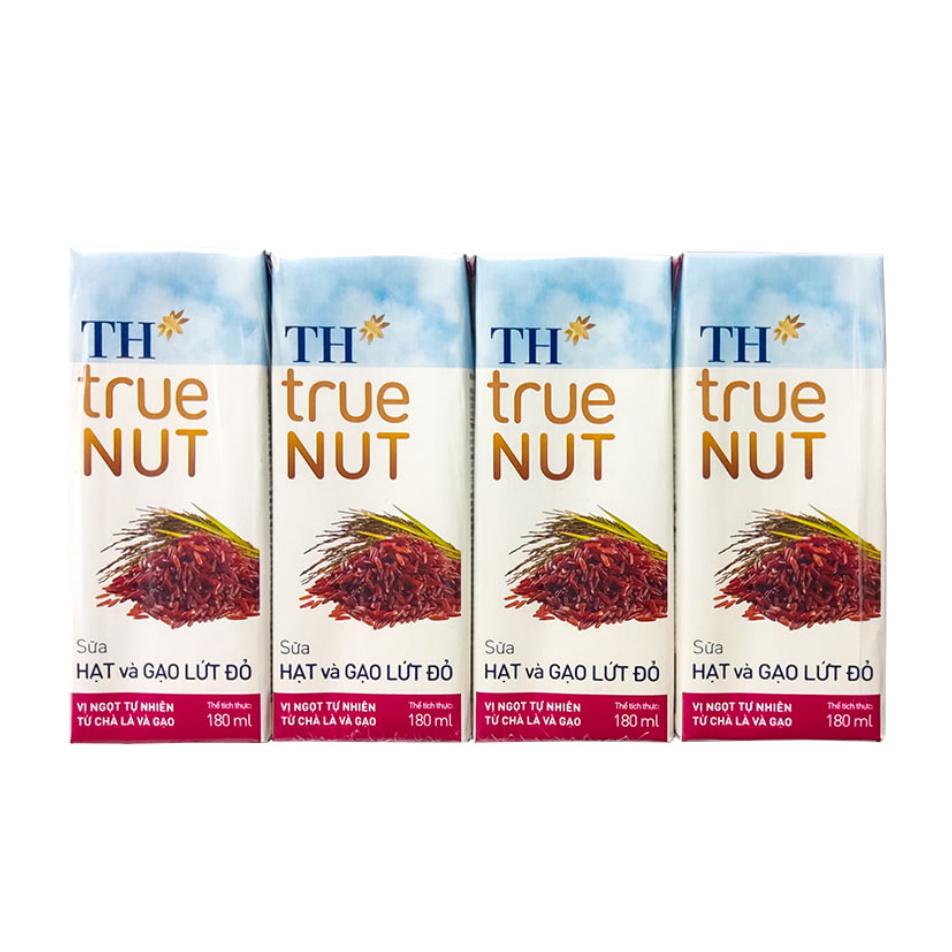 Th true nut sữa hạt lốc 4 hộp 180ml