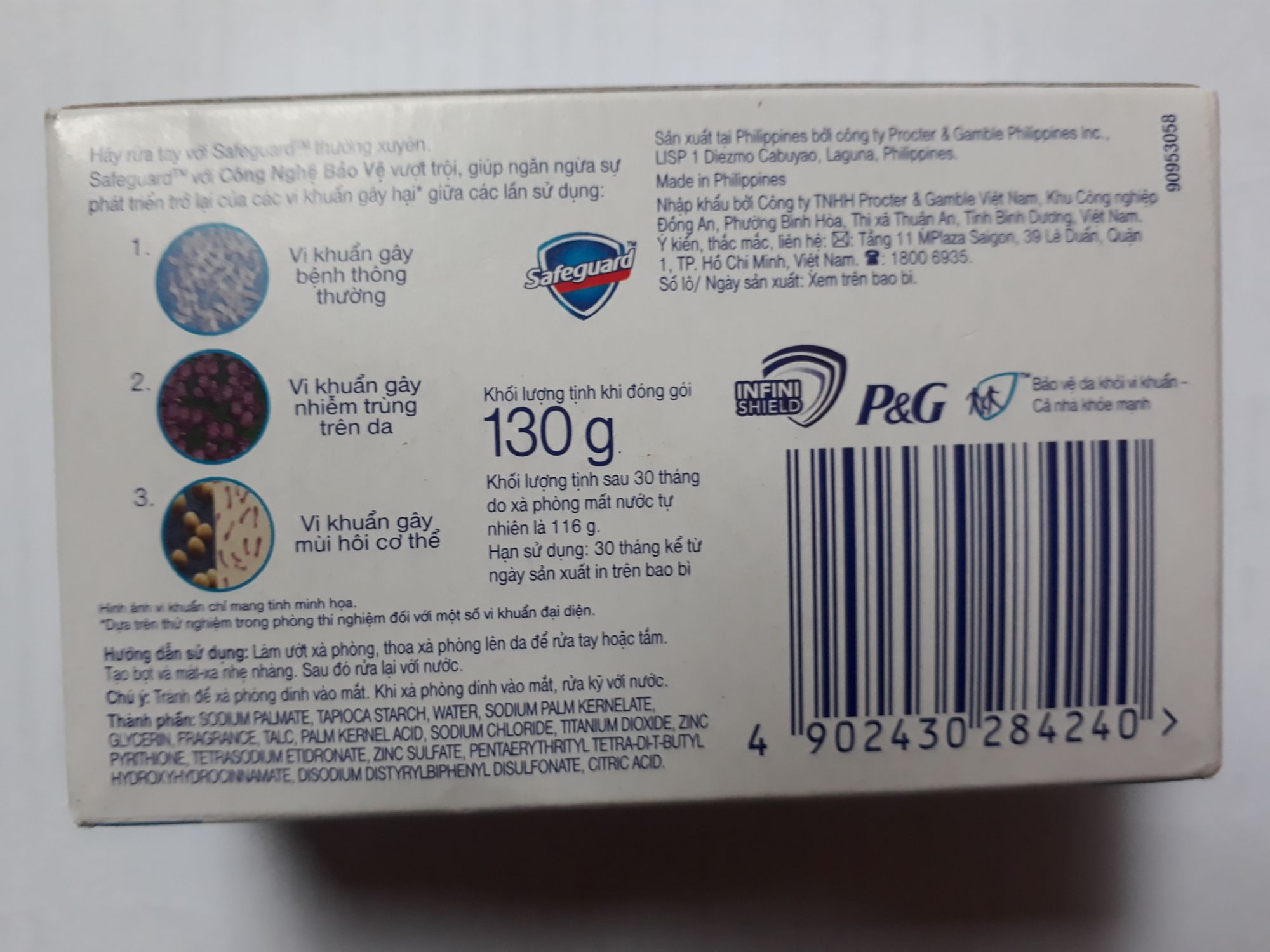 Xà phòng Safeguad trắng tinh khiết 130g