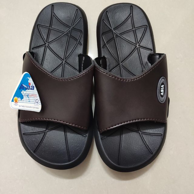 [DME.64] Dép quai ngang bằng DA PU ASIA cao cấp NHẸ - ÊM - BỀN