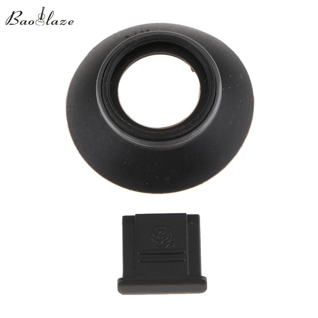 Baoblaze Specially Designed Viewfinder Eyecup Eyepiece + Hot Shoe Cover for for Nikon D850/D500- Mounts Easily and Securely