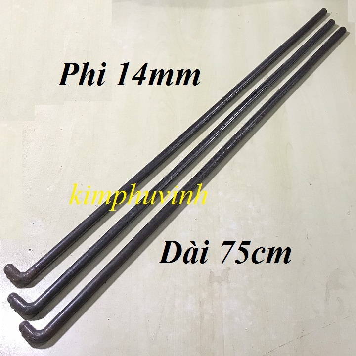 01 cái - chốt cổng cửa sắt lớn - chốt đứng cổng sắt phi 14