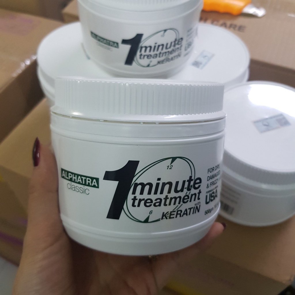 Kem hấp dầu - ủ tóc 1 phút ALPHATRA CLASSIC 1 MINUTE 500gr