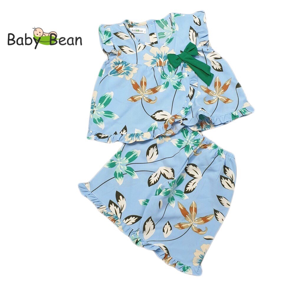 Đồ Bộ Lụa Thắt Nơ Bé Gái BabyBean (8kg-30kg)
