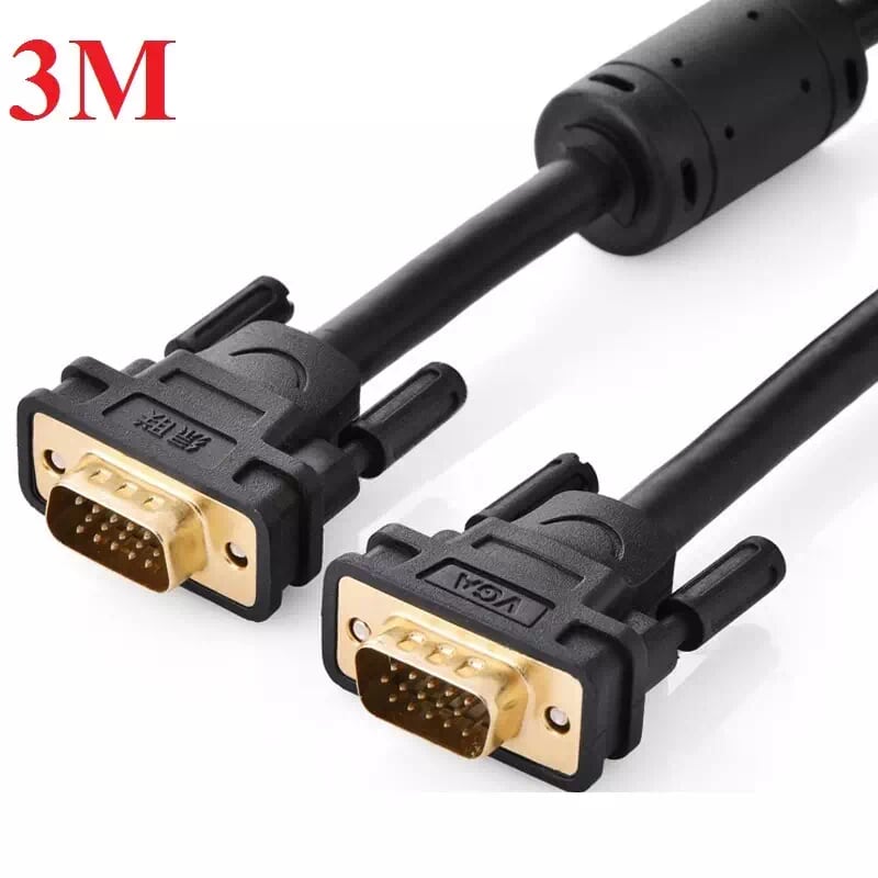 Ugreen 11631 3m màu đen cáp tín hiệu 2 đầu vga vg101