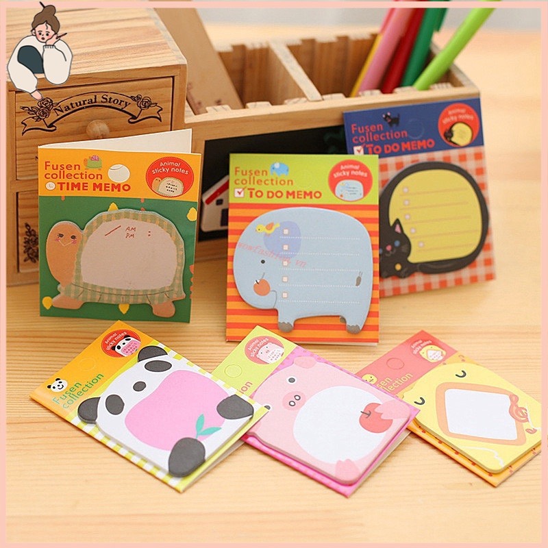 Giấy note vuông hình con vật