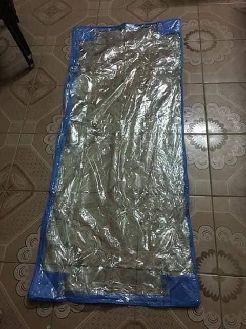 túi nilong đựng cất đệm dành cho đệm gấp 3 tấm