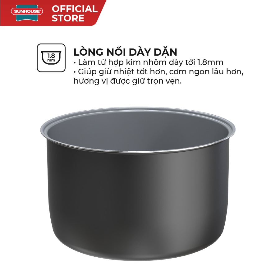 Nồi cơm điện 1.2L SUNHOUSE MAMA SHD8265G