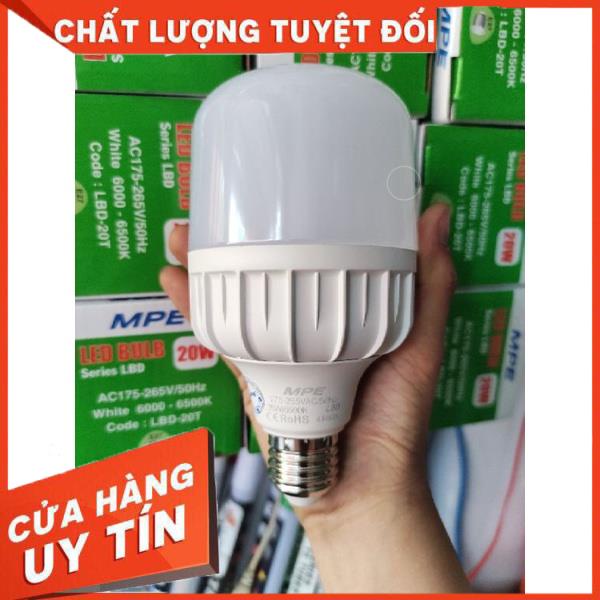 Búp trụ MPE 20w,đèn led đuôi vặn e27,đèn led ngoài trời