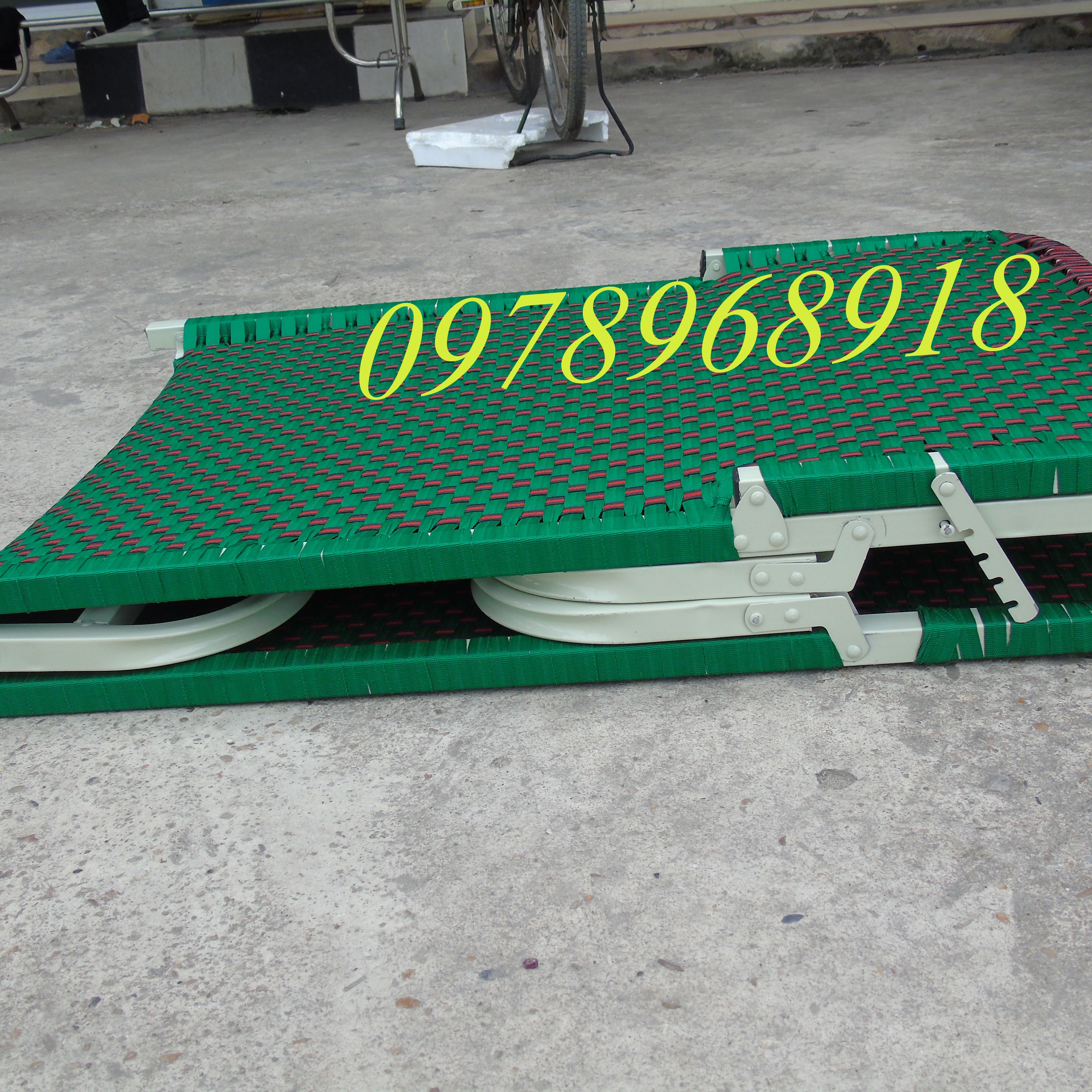 Giường gấp khung sắt sơn tĩnh điện cao cấp