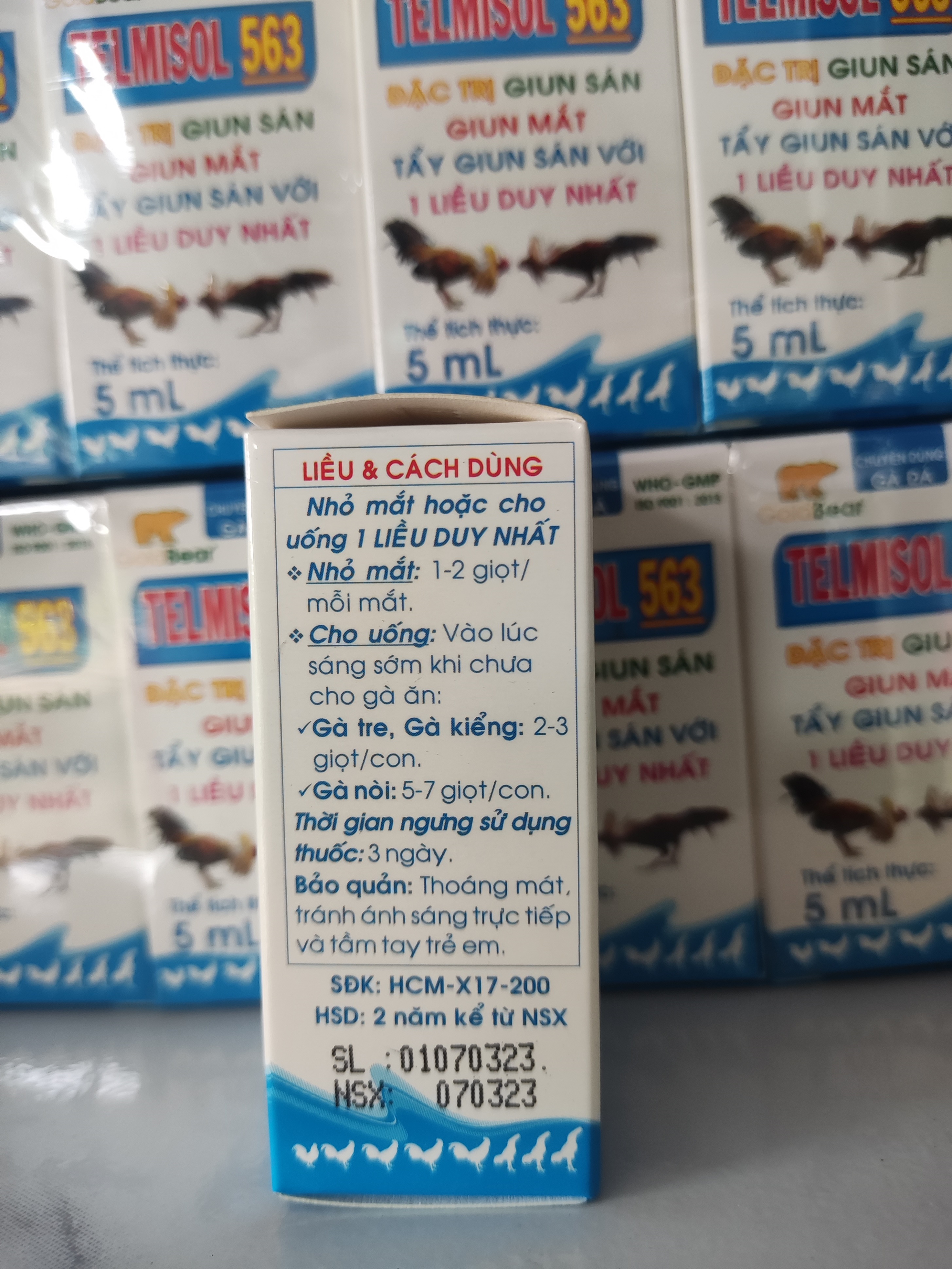 Xỗ lãi giun mắt telmisol 563 lọ 5ml