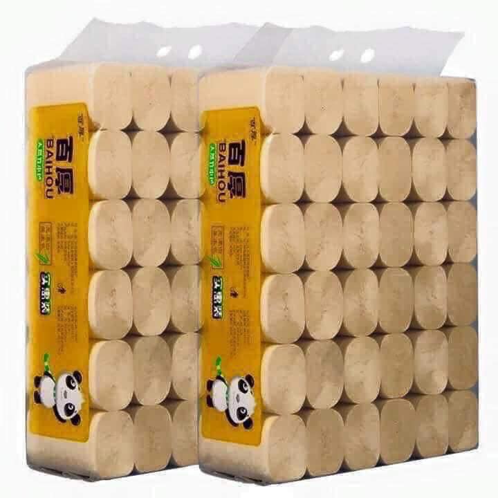 GIẤY VỆ SINH GẤU TRÚC KHÔNG LÕI (36 CUỘN)