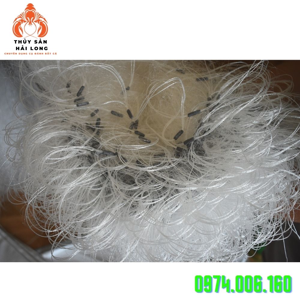 Lưới đánh cá 3 màn cao 2m, dài 90m, ô mắt 9p -10 p(then 5)