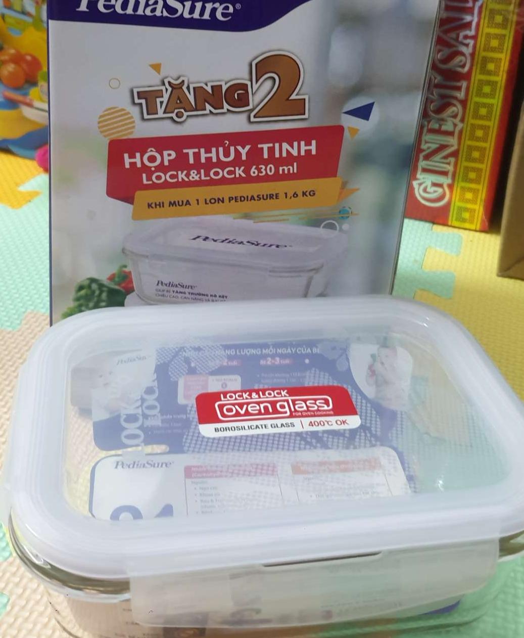 Bộ 4 Hộp thủy tinh lock & lock 650ml