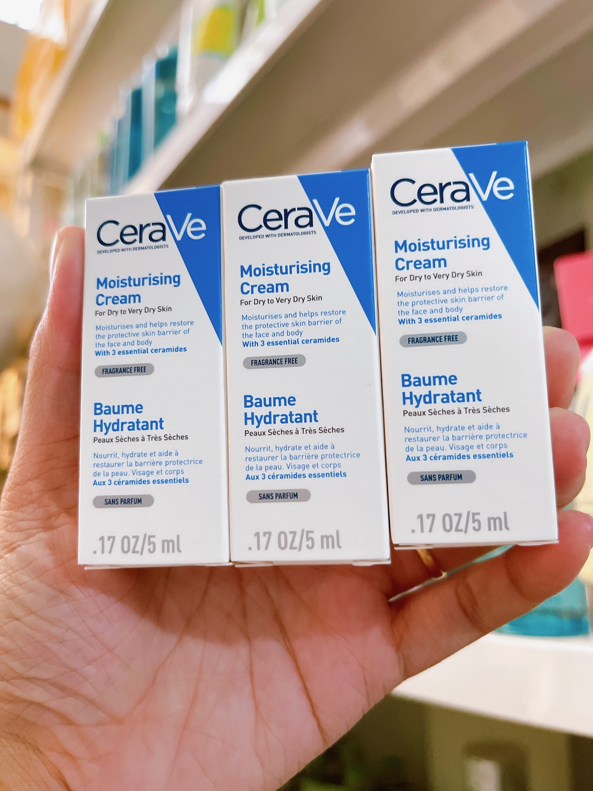 [ Mini Size 5ml] Kem Dưỡng Ẩm Cerave Moisturizing Cream