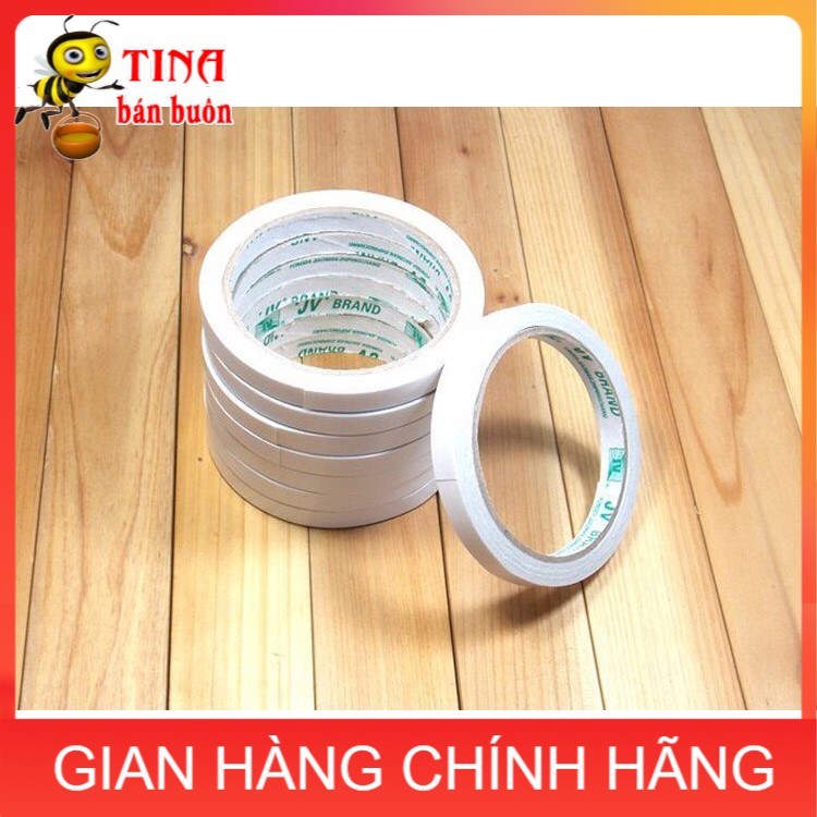 Băng dính 2 mặt đường kính 9cm (rộng 1cm) E211